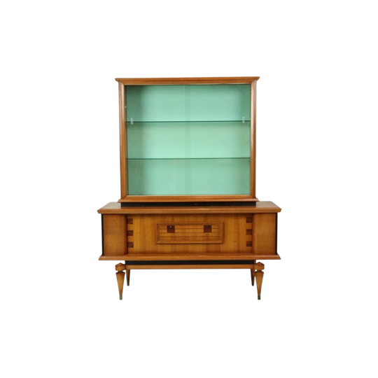 Vintage Vitrine Kast Scandinavische Stijl Jaren 50 Rockabilly 1