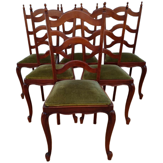 Vintage Landelijke Eettafelstoelen Stoelen Eetkamerstoelen 6 Set Prijs 1