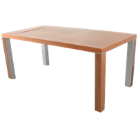 Benjo Kantinetafel,  Noten Blad, 179,5 X 89,5 Cm, Vaste Hoogte Onderstel