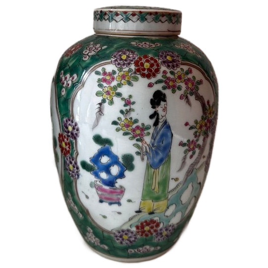 Chinees Porseleinen Dekselpot 1