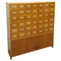 Oude Houten Ladekast Met Uitschuifbare Planken Vintage