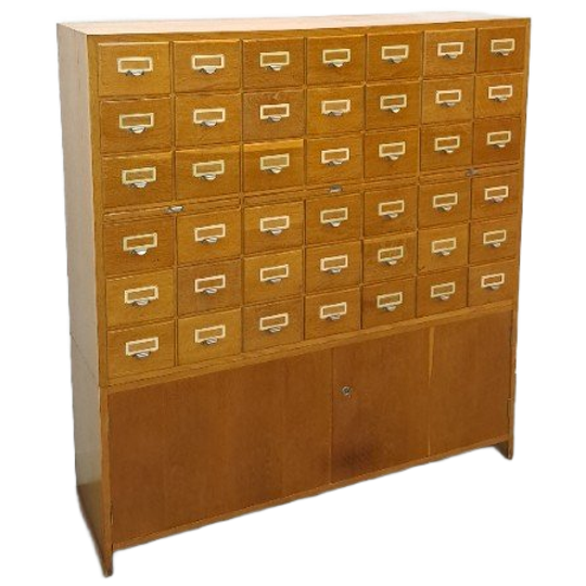 Oude Houten Ladekast Met Uitschuifbare Planken Vintage 1