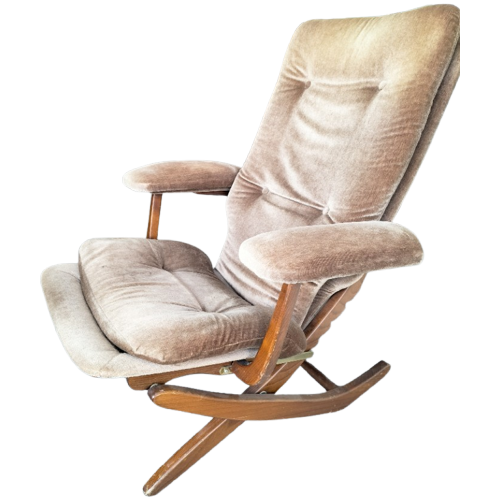 Unieke, Vintage Vouwfauteuil