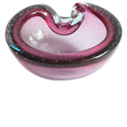 Purple Murano Bubble Glass Trinket Bowl, 1960S thumbnail 1