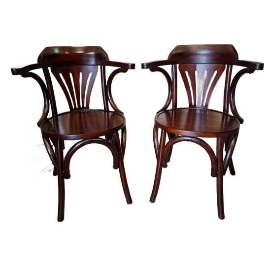 Klassieke Mahoniehouten Bistro Stoelen Thonet Stoel In Nieuwstaat Afm. 45x45cm En 82cm Hoog Zithoogte 45cm. 1
