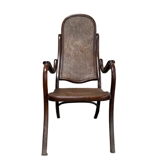 Michel Thonet Uniek Rond 1865 Armstoel 1
