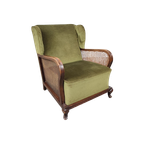 Mid-Century Fluwelen Fauteuil thumbnail 1