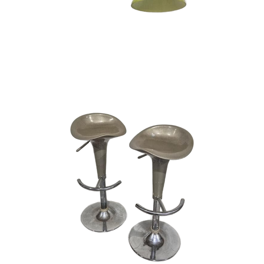 2 Vintage Barkrukken In Hoogte Verstelbaar Space Age 1