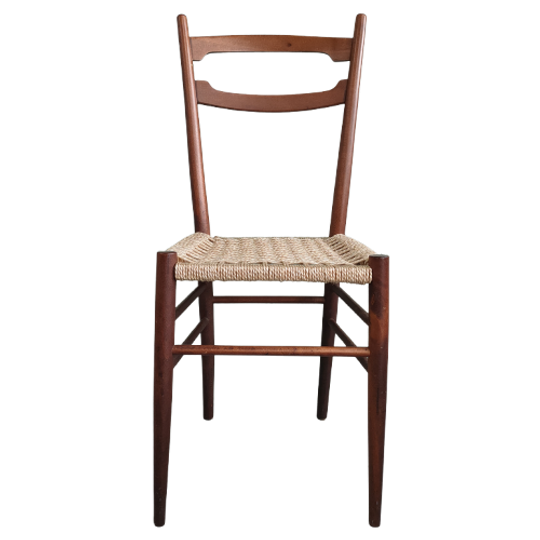 Set Vintage Keukenstoelen Lichtgewicht Gio Ponti Style 1