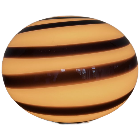 Vintage Zebra Glass Table Lamp 1