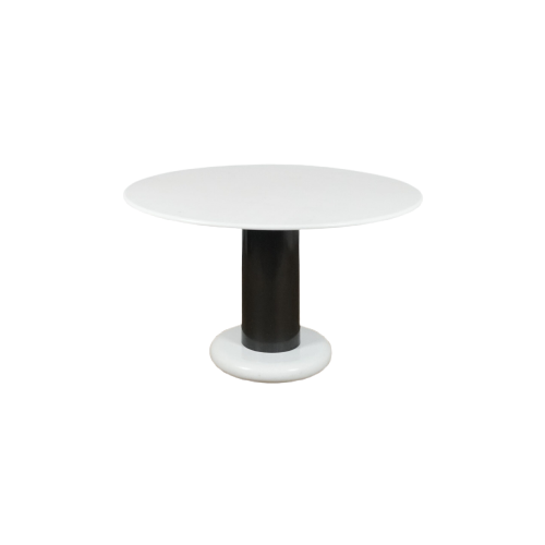 Ettore Sottsass ‘Loto Rosso’ Round Marble Table For Poltronova, Italy