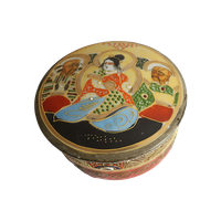 Vintage Japanse Satsuma Porselein Doosje, Japan 1930