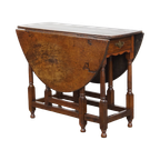 Charmante Antieke Engelse Eikenhouten Gateleg Tafel Klaptafel Uit 18E Eeuw thumbnail 1