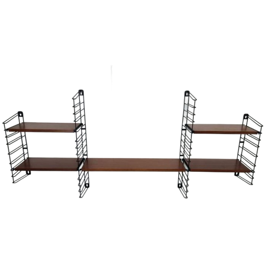 Tomado Wandrek Teak Retro Boekenplank 1970s - Adriaan Dekker 1