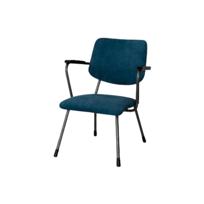 Gispen Fauteuil Vintage Armstoel Design Retro Petrol Ribstof