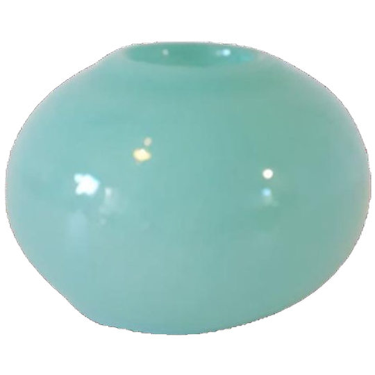 Retro Vaasje Fidrio Mondgeblazen Mintgroene Vaas Bolvaasje 1