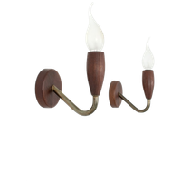 Teak Wandlampjes