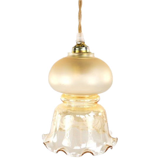 Vintage Glazen Lampenkap 1