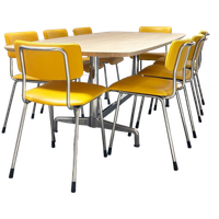Vintage Gispen 1231 Stoelen, Opnieuw Bekleed Met Leer.