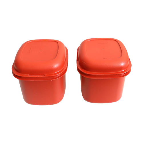 2 Vintage Tupperware Opberg Dozen, Jaren '70