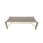 Vintage Chroom & Messing Salontafel thumbnail 1