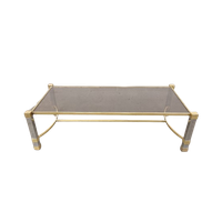 Vintage Chroom & Messing Salontafel