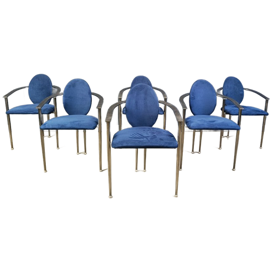 Post Modern Dining Chairs By Belgochrom, 1980s - Set Of 6 1