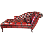 Chesterfield Daybed - Antiek Rood. Speciale Nagels thumbnail 1