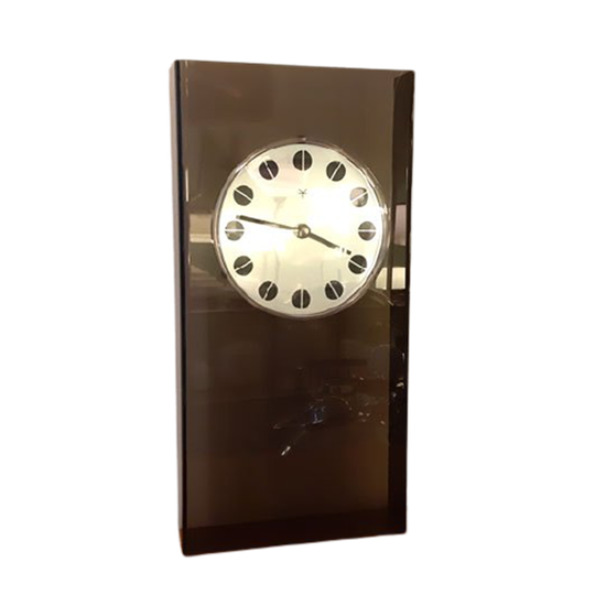 Sl44 – Wandklok – Perspex – Jaren 70 1