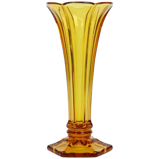 Kleine Luxval Vaas Amber Américain 1935 Vsl Art Deco 1