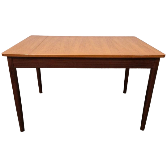 60's Vintage Eettafel Deense Tafel Uitschuif Tafel 1