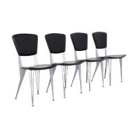 4X Postmoderne Eetkamerstoel Fasem T38, 1980S