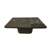 Brutalist Coffee Table Natural Stone , 1970’S