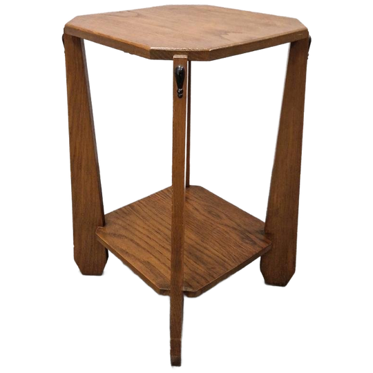 Amsterdamse School Artdeco Bijzettafel Plantentafel Zuil 1