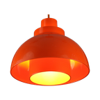 Iconische Oranje Plastic Space Age Lamp Van Nordisk Solar Compagny Ontworpen Door K. Kewo *** Jar thumbnail 1