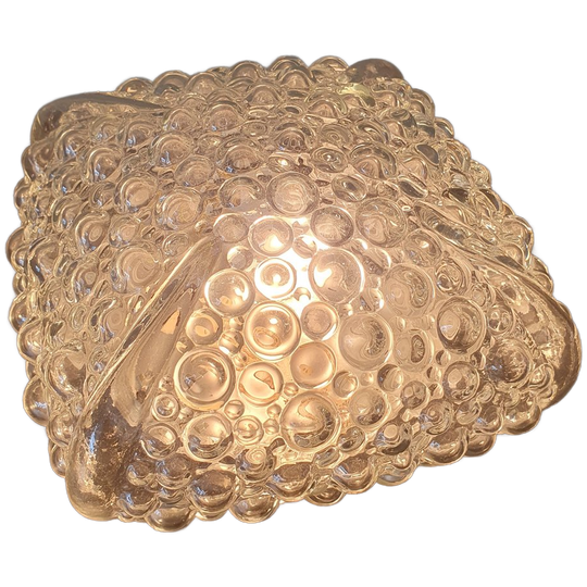 Helena Tynell - Glashütte Limburg - Jaren 60. Wand-/plafondlamp Van Dik Bubbelglas. 1