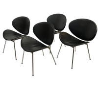 Set Van Vier Vintage Eetkamerstoelen Italië 1990 Design