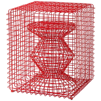 Polspotten Wire Zig Zag Kruk