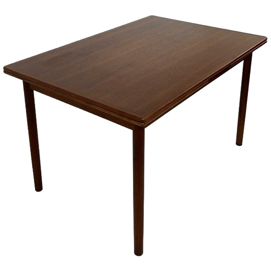Scandinavisch Vintage Teak Fineren Eetkamer Tafel Oskar 1