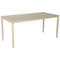 Drentea Bureau, Lichtgrijs Blad, 160 X 80 Cm, Hoogte Instelbaar Onderstel