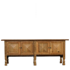 Brutalist Dressoir | Sideboard | Eiken | Jaren 60 | Deens thumbnail 1