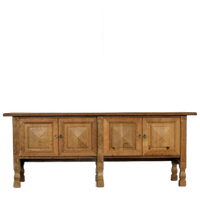 Brutalist Dressoir | Sideboard | Eiken | Jaren 60 | Deens