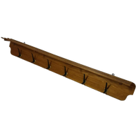 Vintage Midcentury Houten Kapstok | Hoedenplank Xxl