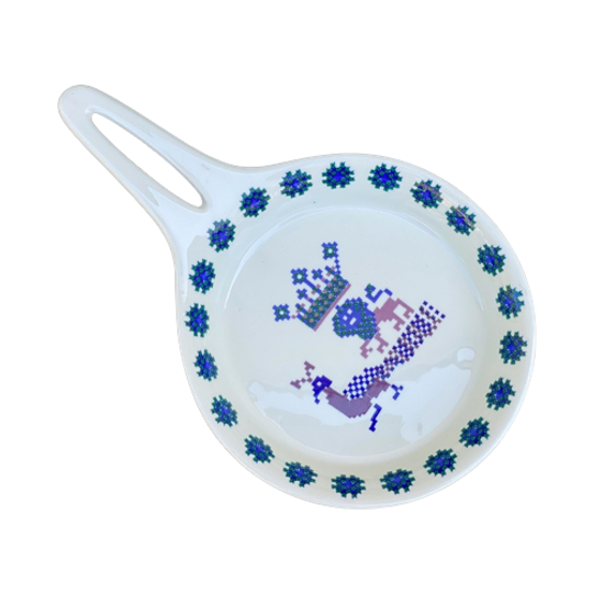 Vintage Figgjo Flint Menu Schaal Met Handvat / Pan, Hermann Bongard 1