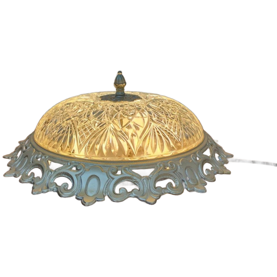 Vintage Brocante Hollywood Regency Plafonnière Plafondlamp 5 1