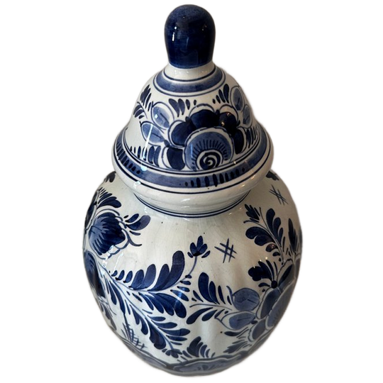 Delfts Blauwe Dekselvaas 1