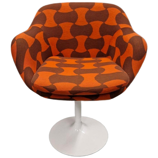 Jaren 70 Tulpstoel Oranje Fauteuil Spaceage Stoel 1