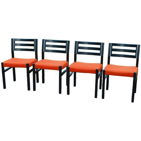 Set Van 4 Fristho Eetkamerstoelen 1