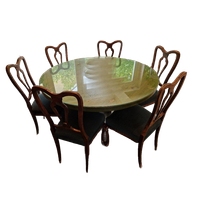 ¨houthakker¨ Rustik Ronde Groene Tafel Massief Hout