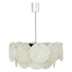 Vintage Frosted Ice Hanglamp Lamp 'medebach' thumbnail 1